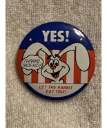 BUTTON–CLIP ON 1976-1980  YES! LET THE RABBIT EAT TRIX!  THANKS NICE KID... - £5.48 GBP