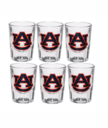 University of Auburn Tigers NCAA 110102 Fluted Double Shot Glass 3 oz Se... - $909.57 MXN