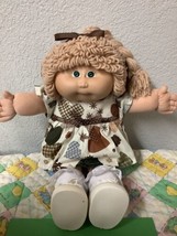 RARE Vintage Cabbage Patch Kid Girl Head Mold #1 Single Pony Green Eyes KT - £227.77 GBP