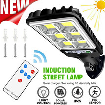 1200W Led Solar Street Wall Light Pir Motion Sensor Outdoor Garden Ip65 - £16.69 GBP