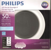 BNIB Philips LED Downlight  50W Equivalent 4 inch Retrofit Recessed Lighting Day - £9.43 GBP
