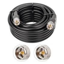 Xrds-Rf Cb Coax Cable 50Ft, Kmr 400 Uhf Coaxial Cable Pl-259 Uhf Male Coax Jumpe - £73.53 GBP