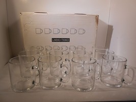 Linens N Things Vintage Party Pack Glass Mugs 12 Piece Mug Set Retro New In Box - £28.98 GBP