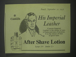1957 Cussons After Shave Lotion Ad - His Imperial Leather - £14.72 GBP