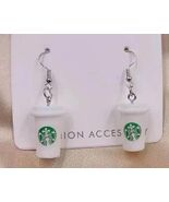 New Whimsical Cute Starbucks Coffee Drink Earrings - $9.00