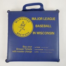 Vintage 1970s Milwaukee Brewers Barrel Man Seat Cushion MLB Master Charg... - £11.87 GBP