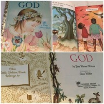 Vintage Little Golden Book GOD Childrens By Werner Watson USA 1977    SKU 027-54 - £10.97 GBP