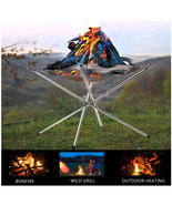 Rootless Portable Outdoor Firepit- Collapsible Steel Mesh Fireplace  - €20,60 EUR+