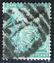 Cape of Good Hope  1/2p Fine Used Stamp &quot; Hope &quot; and Simbols of Colony - £0.81 GBP