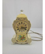 Vintage Westclox Rosefleur Electric Alarm Clock Roman Numeral Dial Model... - $36.00