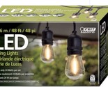 Feit Electric String Lights 48ft 24 Bulbs + 2 Spares Shatter Resistant 1... - $49.99