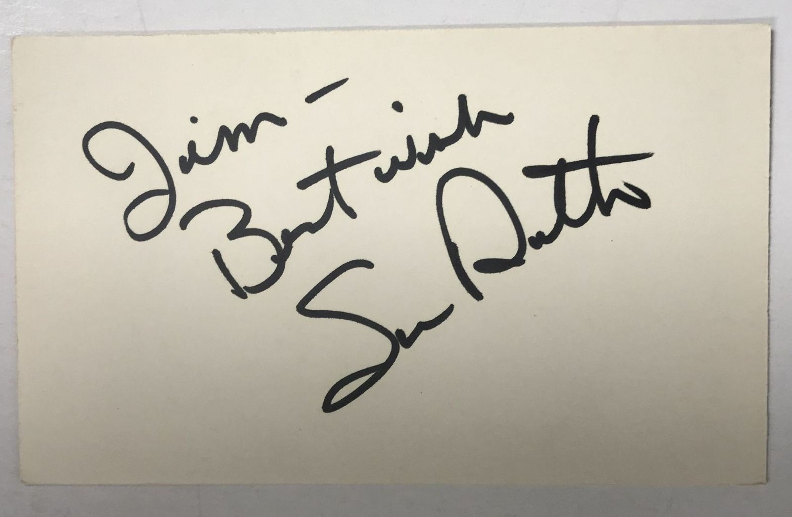 Susan Ruttan Signed Autographed Vintage 3x5 Index Card - $15.00