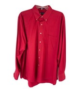 Chaps Shirt Mens XL Button Up Red Classic Fit Twill Casual Dress Shirt - €7,73 EUR