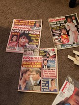 Lot 3 National Enquirer Juin Avril May 1993 Oprah Scandal - Trump Marla Fergie - £44.06 GBP