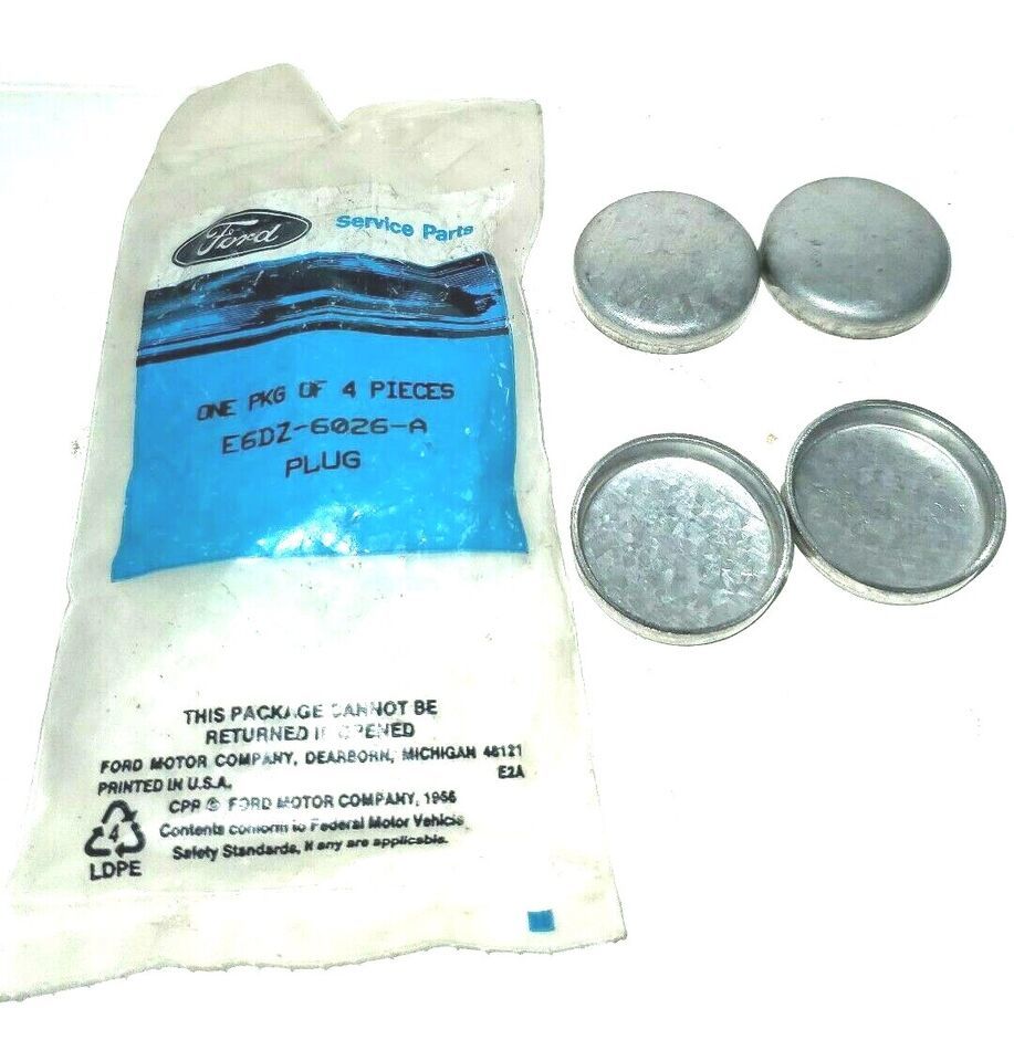 (4) NEW - OEM Ford E6DZ-6026-A Freeze Expansion Plug 1989-1990 3.0L - 1.... - $15.90