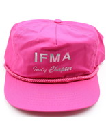 VTG 80s 90s Neon Pink IFMA Indy Chapter Adjustable Surfer Beach Hat - £5.30 GBP