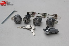 55-57 Chevy Lock Cylinder Kit Ignition Door Glove Trunk OEM Octagon Head Keys - £64.38 GBP