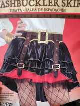 pirate swashbuckler womans mini skirt costume accessory - £9.58 GBP
