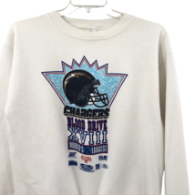 VTG Marina San Diego Chargers Blood Drive XVIII White Neon Sweatshirt Si... - £31.25 GBP