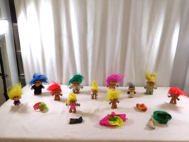 Troll Doll Large Lot Vtg Russ Ace Wind Up Remco Watch Jeweled Golfer Lg &amp; Small - £24.92 GBP