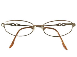 MARCHON M156 Womens Vintage Rose Gold Oval Rx Eyeglasses Frames 51-16-135 - £15.38 GBP