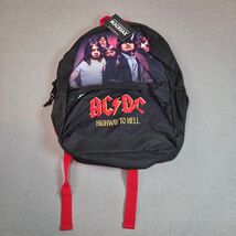 AC/DC Highway to Hell Rocksax Backpack 17&quot; Black Red NWT 2022 Licensed - €19,78 EUR