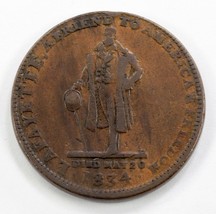 1835 Walsh&#39;s Generale Conservare, Lansingburgh N.y. Rigido Times Token IN VF - £35.63 GBP