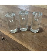 3 Clear Glass Oval Cylinder Candle Holders Modern Minimalist Made In Poland - $30.00