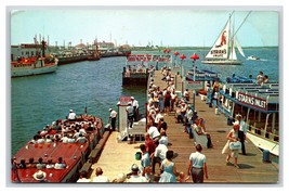 Inlet Pier Atlantic City New Jersey NJ UNP Chrome Postcard L18 - £1.51 GBP