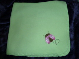 CIRCO Ladybug Blanket green microfleece micro fleece 28&quot; x 30&quot; - £39.65 GBP