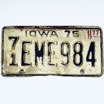 1977 United States Iowa Base Passenger License Plate 71 EME984 - £13.22 GBP