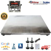 5&#39;x5&#39; (60&quot;x60&quot;) Stainless Steel Floor Scale &amp; Indicator | Wash down | 1,... - £4,325.67 GBP