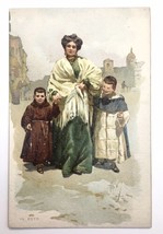 Vtg  PC Italy Napoli Naples Woman with Children A. Della Valle - $20.00