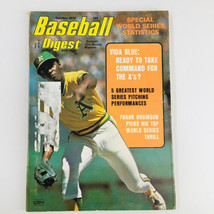 VTG Baseball Digest Magazine October 1975 Vida Blue and Frank Robinson - £7.55 GBP