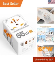 International Travel Adapter with Safety Fuse - Charges 5 Devices Simult... - $1,063.57 MXN