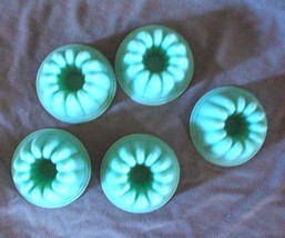 Small Silicone Bundt Molds Lot of 5 Vintage - $8.25