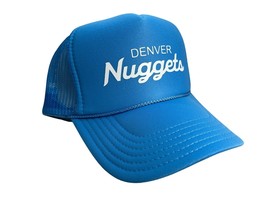New Denver Nuggets Sports Light Blue Hat 5 Panel High Crown Trucker Snapback - £17.15 GBP