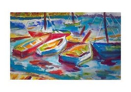Betsy Drake Colorful Marina II 30 Inch By 50 Inch Comfort Floor Mat - £71.21 GBP