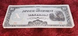 VTG Japanese Government Paper 10 Peso Note WWII Occupied Philippines Money - $9.99