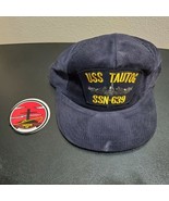 Vintage USS Tautog SSN-639 Embroidered Submarine Navy Corduroy Hat USA - $46.09