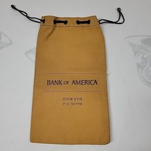 Vintage 11&quot; Bank of America Canvas Deposit Money Bag Code 6715 Trust Numismatic - £14.62 GBP