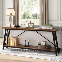 Tribesigns 70.9 Inches Extra Long Sofa Table Behind Couch,, Dark Brown. - £173.56 GBP