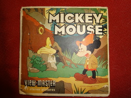 vintage VIEW-MASTER reels MICKEY MOUSE + TREASURE ISLAND - £7.94 GBP