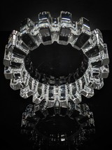 Large Size  Glass Sprocket  Ashtray Measures 7" diameter by 1.75" H image 9