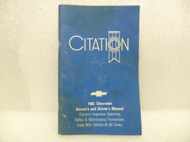 1982 Citation Owners Manual 16107 - £10.83 GBP