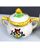 VTG JAPAN Made Tea Pot 3 Teacups &amp; Sauce Creamer, Sugar Bowl Hand Painte... - £47.68 GBP