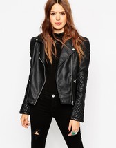 Collection biker jacket with structured shoulder original 450762 thumb200