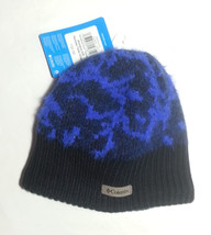 Columbia Women Permafrost Plush Beanie II Hat Blue NWT Fleece Lining Ver... - £18.60 GBP