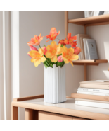 Artificial purple lily flowers bunch for Wedding/home decor Floral arran... - $183.25 MXN