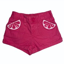 Gymboree Fuchsia Pink Fruit Citrus Slice Shorts Girls Size 3T Adorable Cute - $7.92